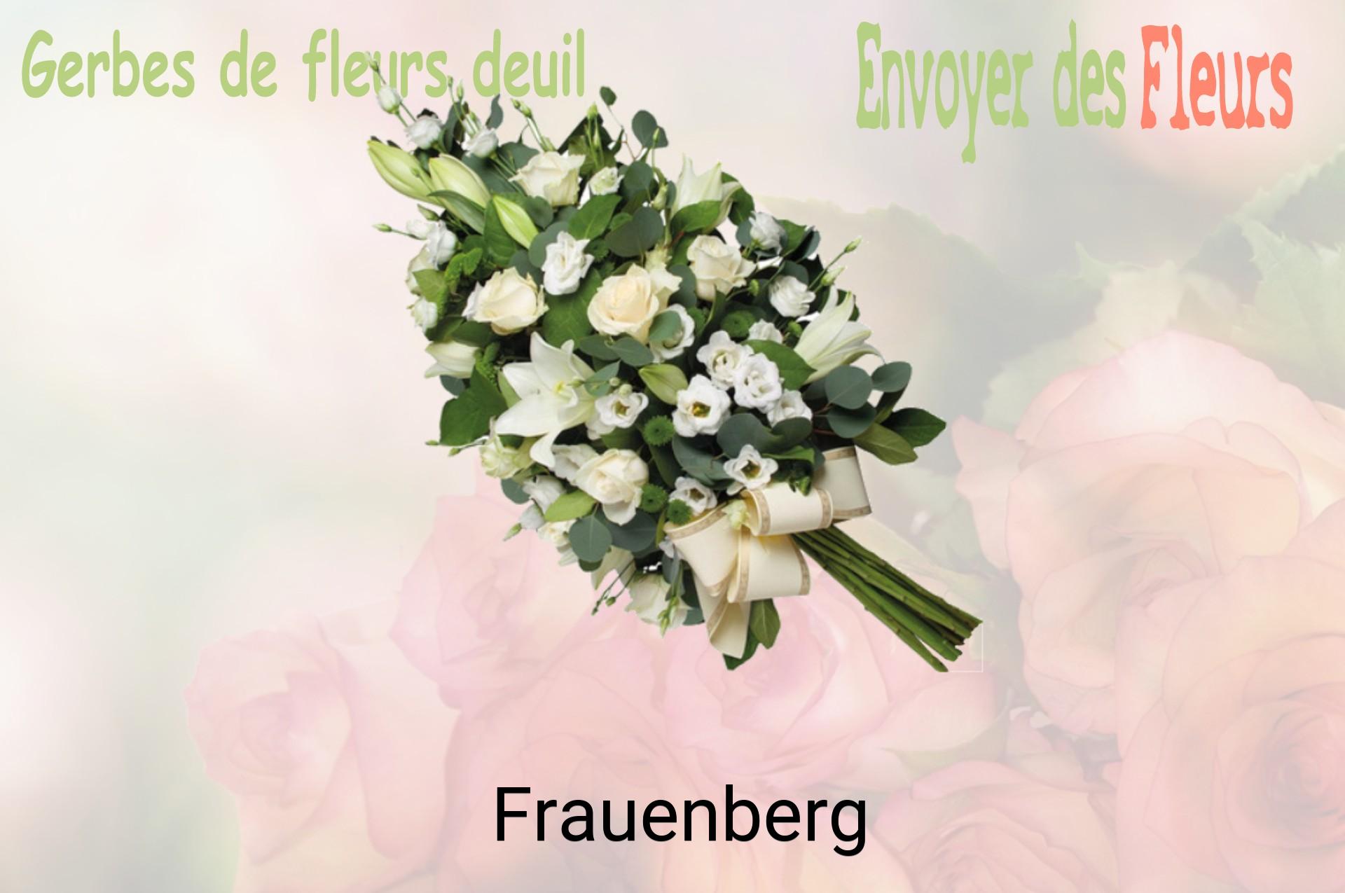 Gerbe de fleurs de deuil livrée à Frauenberg